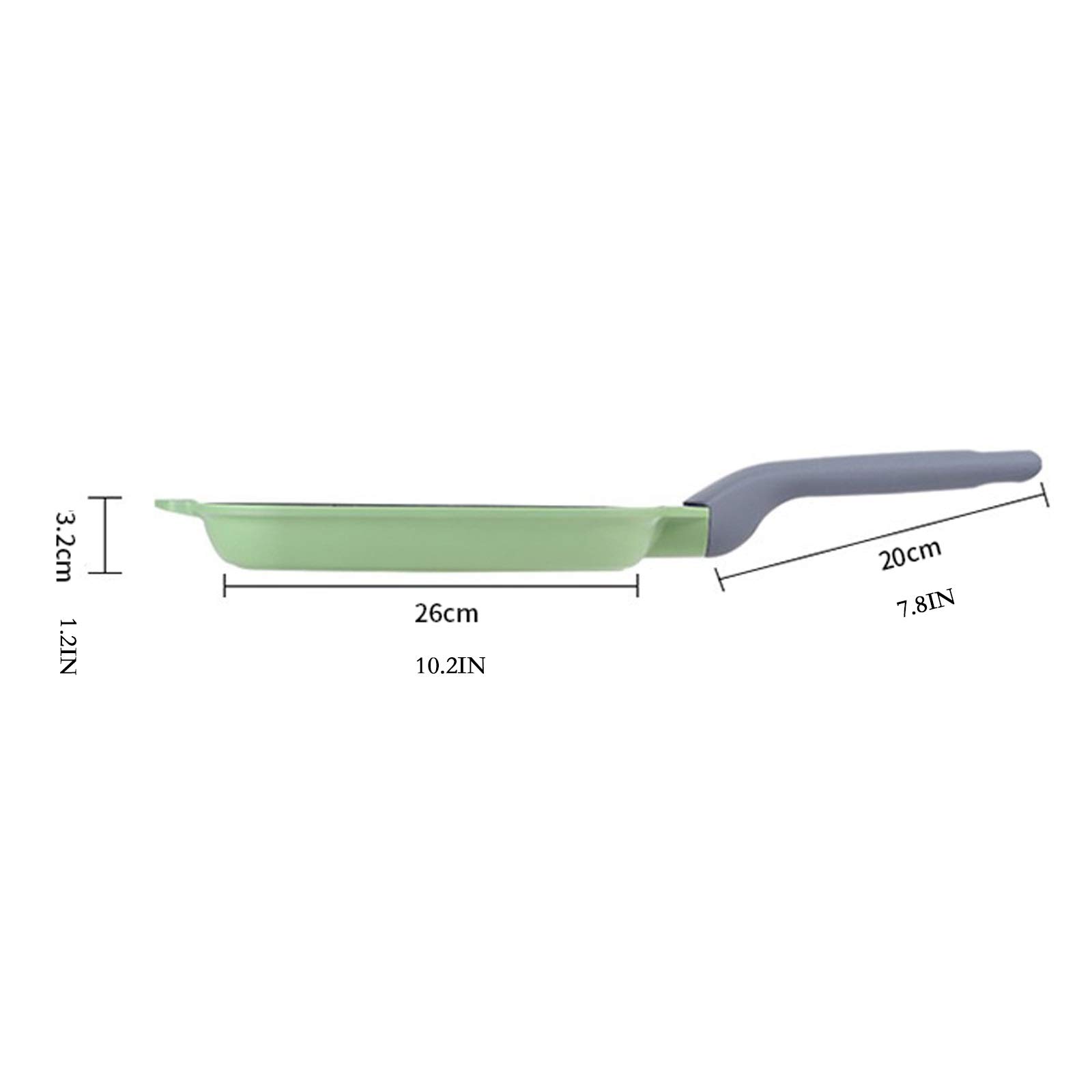 Padella Antiaderente 26 cm frigge padella non bastone friggere padella Pancake multifunzione Pancake Artefatto per colazione, lega di alluminio fritto a forma di uovo fritto, per tutta la stufa per tu