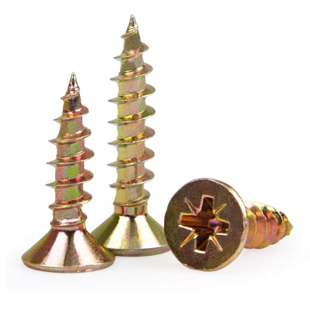 Clavos de ferretería, clavos de acero para ladrill Tornillos de cabeza plana, clavos for paneles yeso, for m3,5 m4 m5-M5*35(M4*40 (100 Pieces))