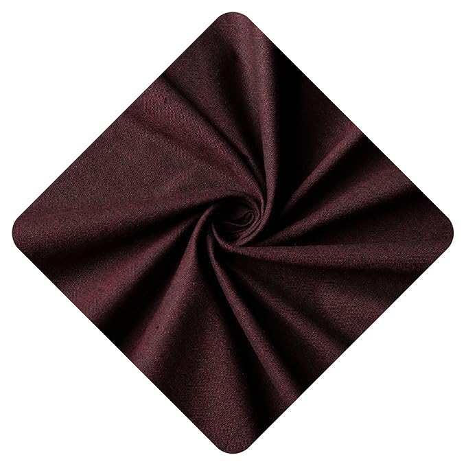 Men's Premium Semi Lenan Cotton Unstitched Shirt Fabric (Dark Purple-2.25 Meter)-image-23