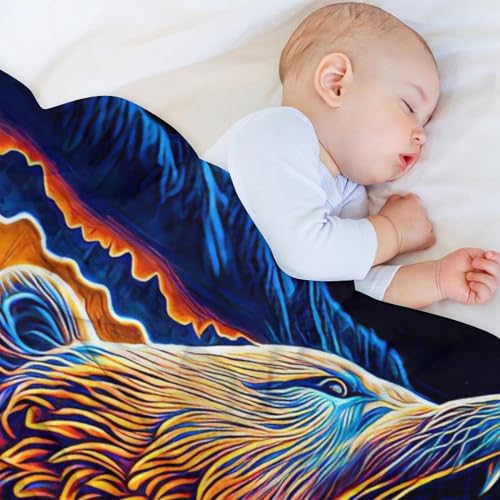Jeté de lit ours en flanelle pour des soirées cocooning sur le canapé - 5