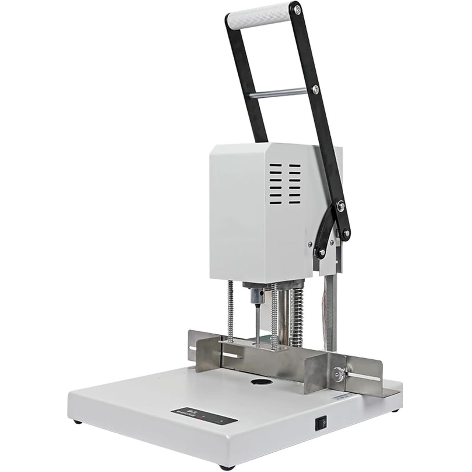 Perforatrice elettrica a foro singolo da 50 mm, macchina rilegatrice per impieghi gravosi, macchina rilegatrice per sacchetti di archiviazione, perforatrice a risparmio di manodopera, perforatrice i