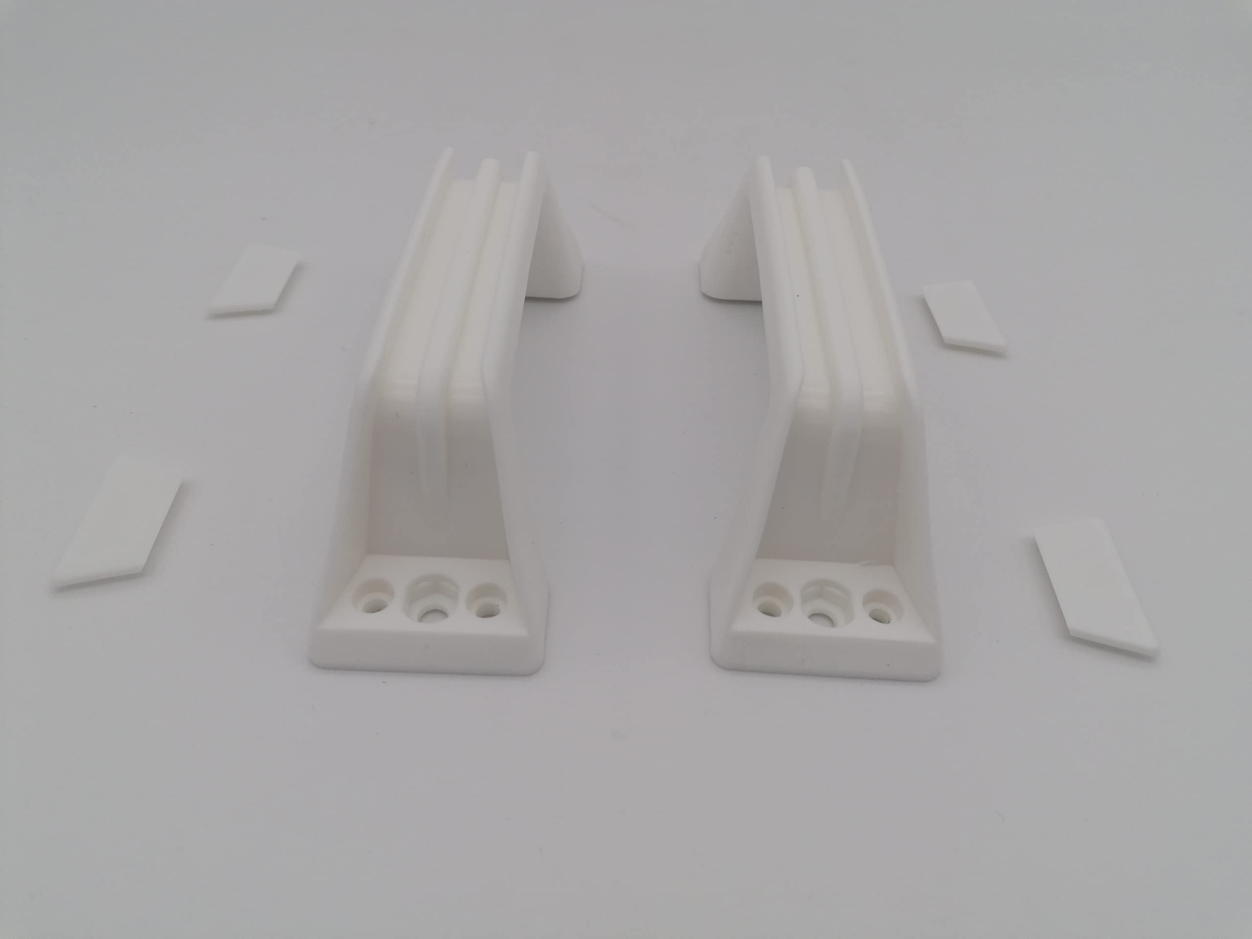 CR-MOESANCO® Set 2 Maniglie per Roulotte o Rimorchio Bianco ZADI