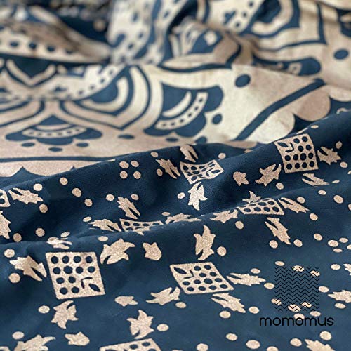 MOMOMUS Wandteppich Mandala - Golden - 100% Baumwolle, Aesthetic, Mehrzweck - Wandtuch - Wanddeko, Dekoration Wohnzimmer… – Bild 6
