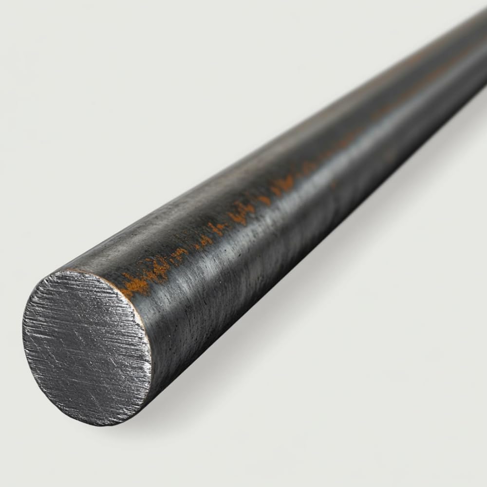 LE ROI DU FER - Barre de fer rond acier de construction - 3 metres, Dimension - 30 mm, Matière - Acier laminé