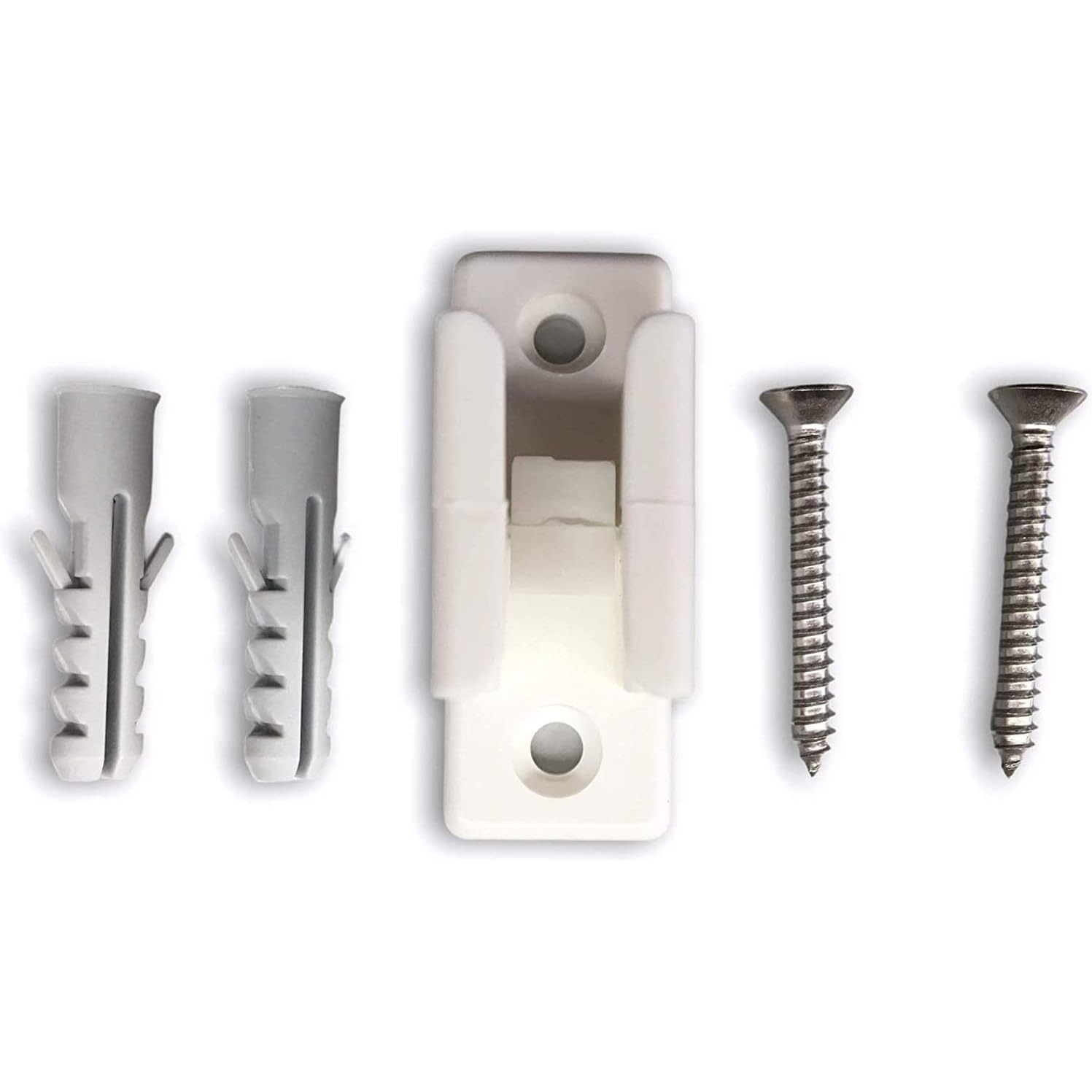 Teletoldo – Manivela Profesional para Toldo 150 cm ● Tubo de Acero + Maneta de Poliamida + Gancho de Zamak ● De Regalo Soporte de Pared con Tornillos – Blanco