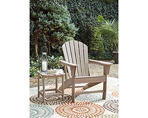 Signature Design by Ashley 1-Piece HDPE Outdoor Adirondack Chair, Driftwood - image 8