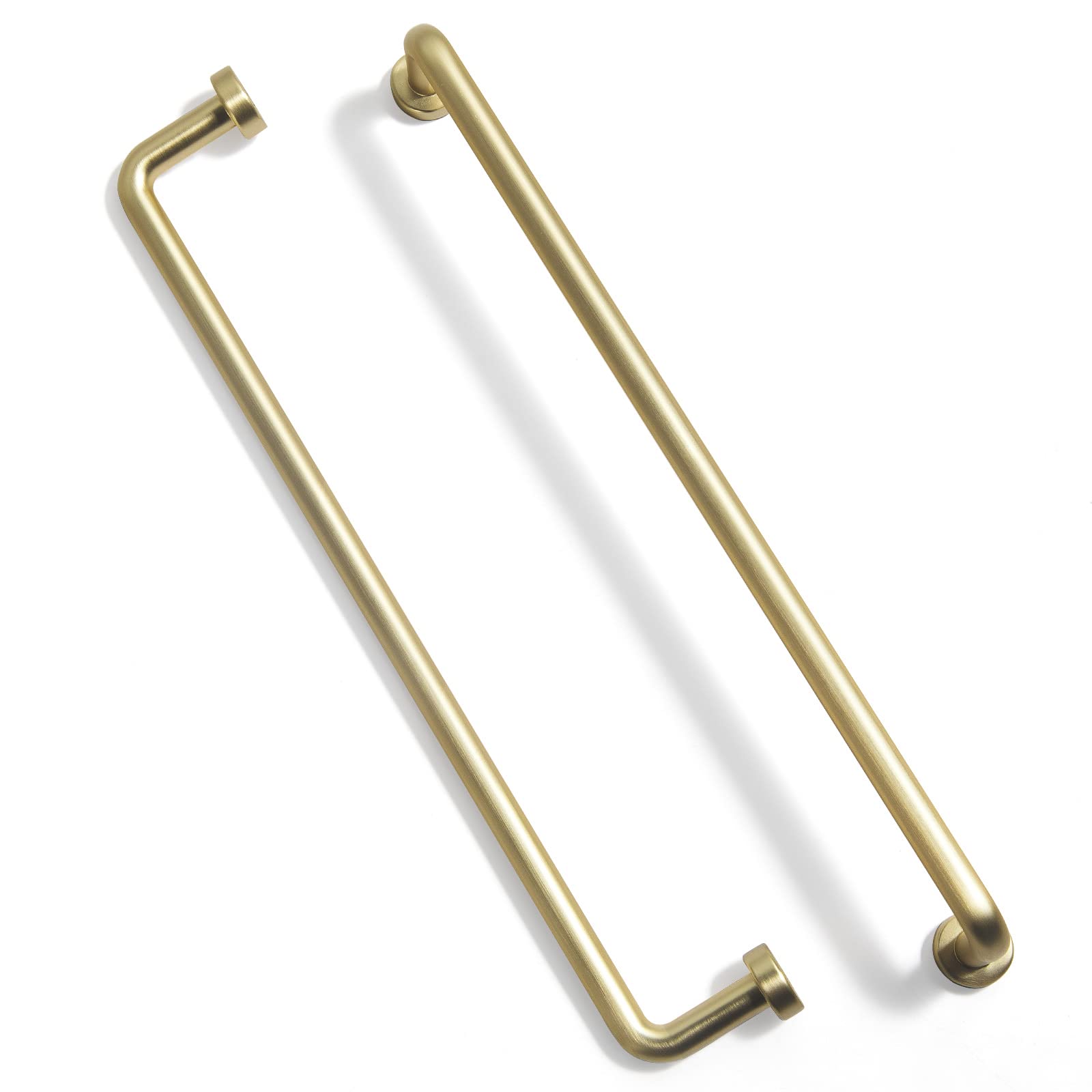 Goo-Ki 6 Pack 7.6-Inch(192mm) Center to Center Modern Brushed Brass Cabinet Handles Luxurious Matte Drawer Handles for Kitchen Classic Closet Hardware Champagne Gold Dresser Pulls Home Improvement