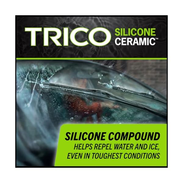 TRICO Silicone Ceramic™ (90-220) 22 inch Automotive Replacement Windshield Wiper Blades For my Car, Ceramic Coated Silicone Super Premium All Weather Beam Blade for Select Vehicle Models - Image 5