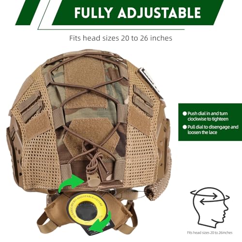 Casque tactique avec casque audio 4 en 1 WLXW reglable pour airsoft