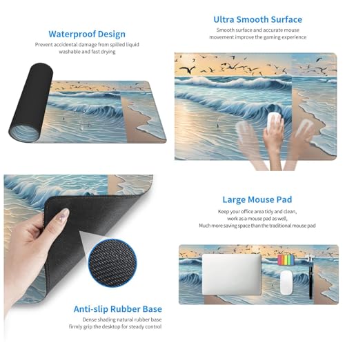 Tapis de souris de jeu grand format pour protéger votre bureau