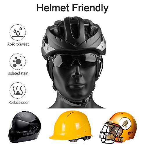 Coolchange Skull Cap Helmet Liner with Glasses Port Winter Thermal Running Beanie Cycling Cap Black - Thumbnail 6