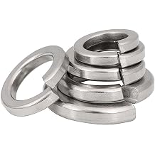 3/8" Split Lock Washer, 50 pcs, 18-8 304 Stainless Steel Spring Lock Washer, High Strength and Corrosion Resistance, Meet ASME by DYFOL
