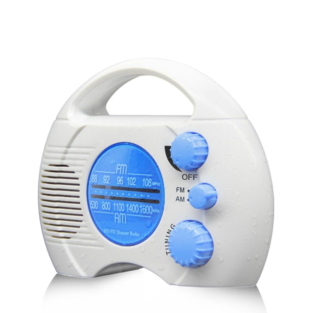 Amazon.co.jp: 防水ラジオお風吕用 ポータブル AM/FM対応 シャワー