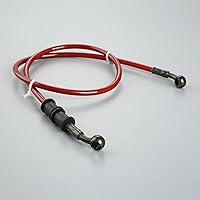 Vista 10 de Mtsooning - Manguera de aceite para embrague, freno, de acero trenzado, para motocicleta, tubo, 1 unidad., 60cm, Rojo