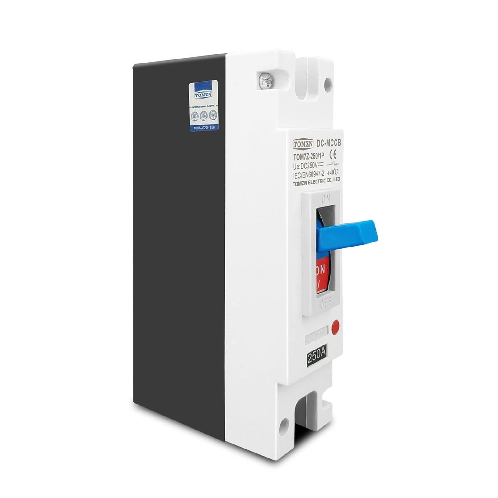 1P DC 250V DC Solar Molded Case Circuit Breaker MCCB Overload Protection Switch Protector for Solar Photovoltaic PV(150A)