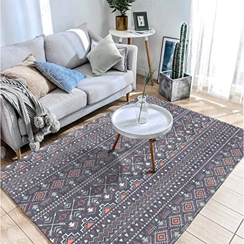 ラグマット カーペット 夏用 冬用 室内 リビング カラー ダイニング キチン ペルシャ エスニック 180*260CM ズレ防止 洗える 居間 ベランダ 洋室 パターン 模様 居間用 薄手 通気性 床暖房対応 冷房対策 エスニック センターラグ