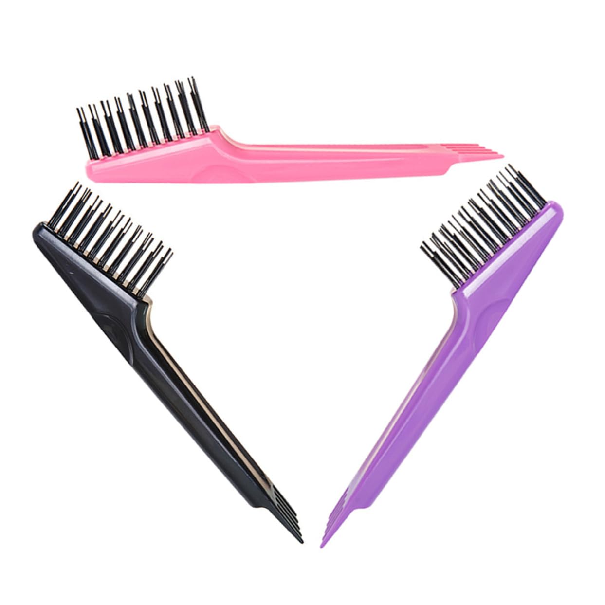 IWOWHERO Hairbrush Rake Comb Cleaner Set 3pcs Hair Brush Cleaning Brush Hair and Comb Cleaner Tool Mini for Home Salon Use