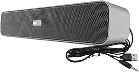 Caixa De Som Potente Pc Notebook Computador Smart Tv Design Metálico Pôtencia Sonora Subwoofer Alto Desempenho - Linha Premium Xtrade