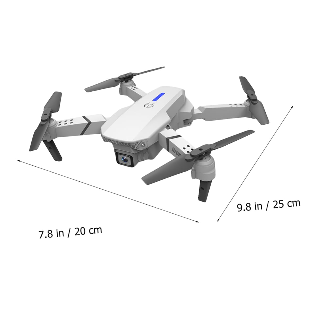ifundom Drone Pieghevole E525 Doppia Fotocamera 4k, Video ad Alta Definizione, Connessione App, Leggero e Portatile per Riprese Aeree