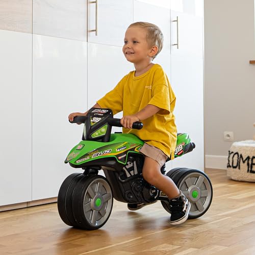 FALK - Laufrad Moto Bud Racing – Grün – leise Räder – ab 2 Jahren – 40% recycelter Kunststoff 502BRS – Bild 6