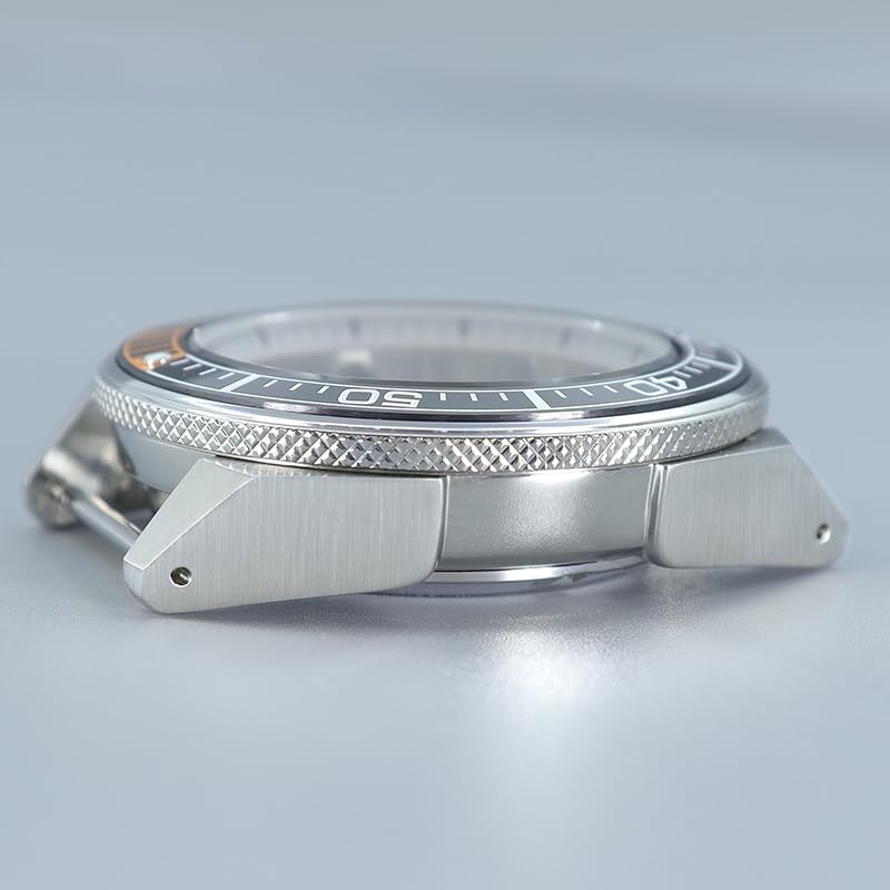 43mm Stainless Steel Watch Case with Sapphire Glass Ceramic Bezel for NH35 NH36/34 Movement for SKX007 Samurai Dive Watch