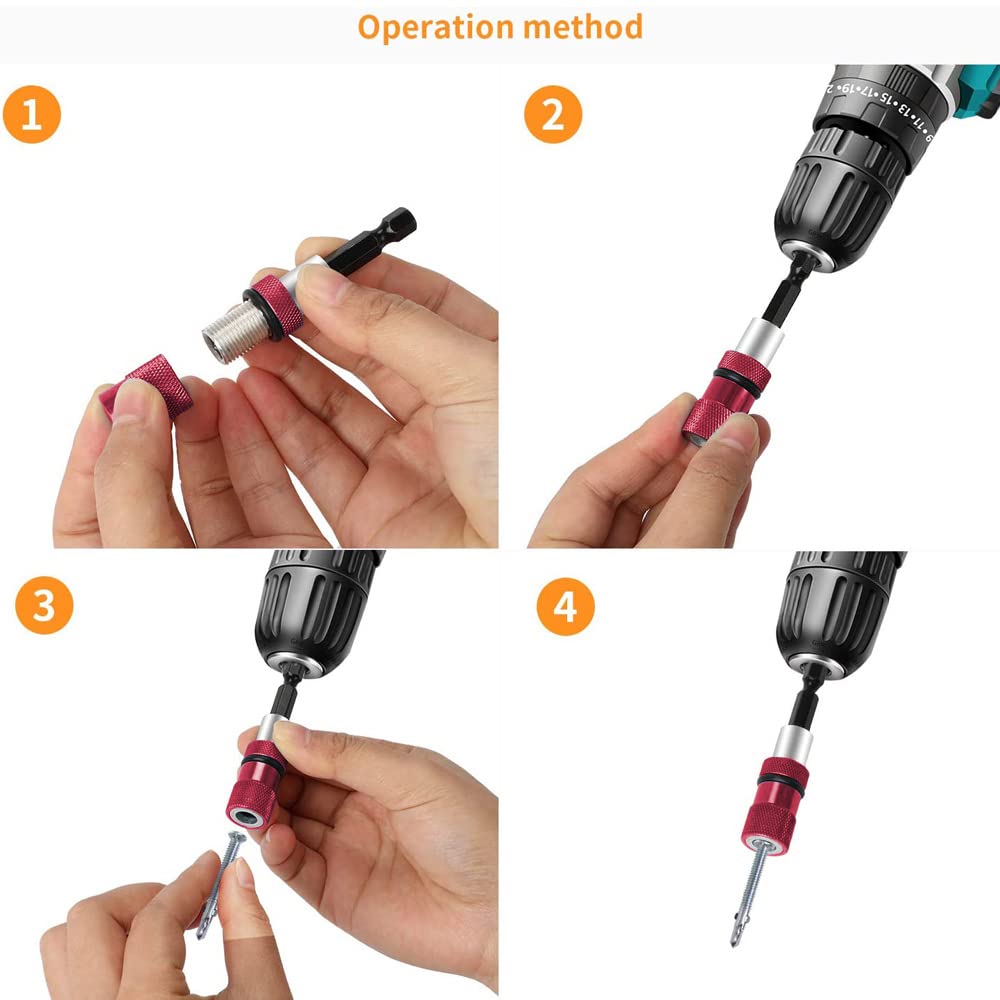 2 Portapunte Magnetici Per Avvitatore - Per Viti E Cartongesso