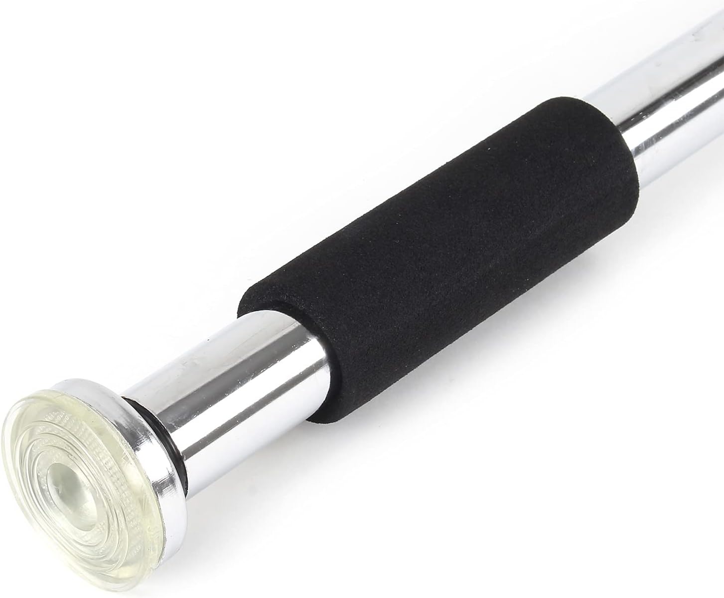 Close-up of the non-slip foam grip on the WilTec Pull-Up Bar