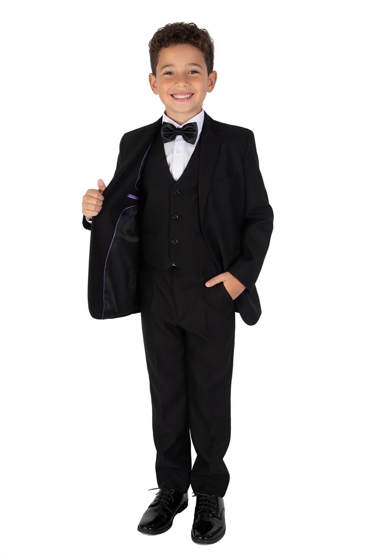 Cinda Black 5 Piece Suits - 9-10 Years