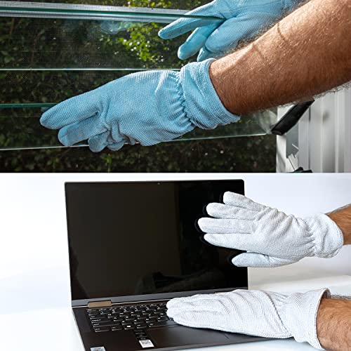 Miglove Multi-Purpose Microfiber Cleaning Gloves (Blue, One Pair Of Gloves) #TOP6