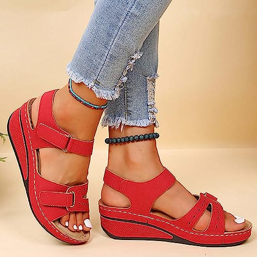 Sandalias de plataforma cómodas para mujer con diseño elegante de verano 2
