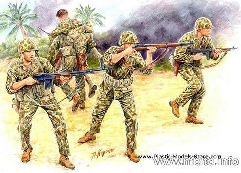 Master Box 3543 Bloody Atoll US Marine Corps Infantry, Tarawa, November 1943 1/35
