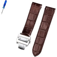 Premium Leather Strap Accessories for Cartier Santos 100 Men and Women Leather Strap 20mm 23mm Color 26mm, Size 20mm