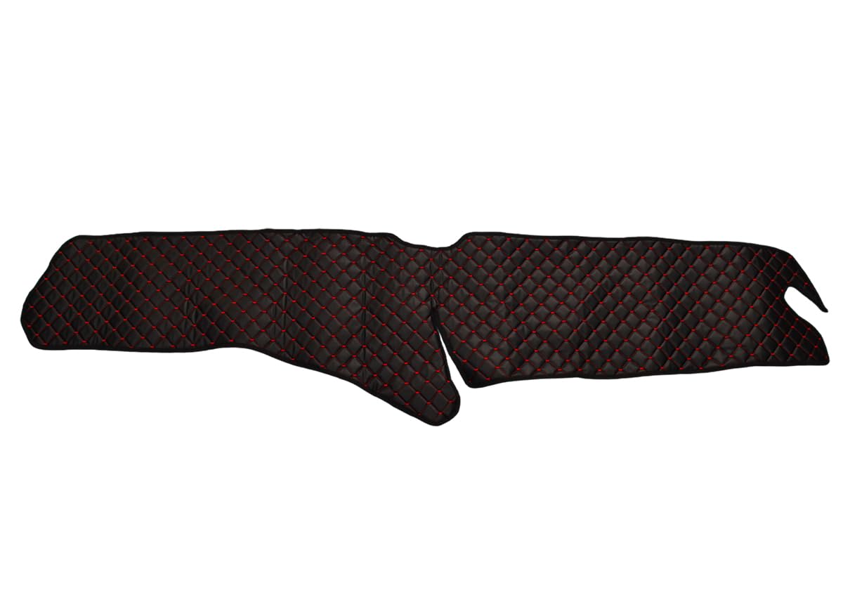 Cruscotto nero rosso punto mat Eco pelle per Scania R S Nextgen serie 2016+ camion con guida a sinistra