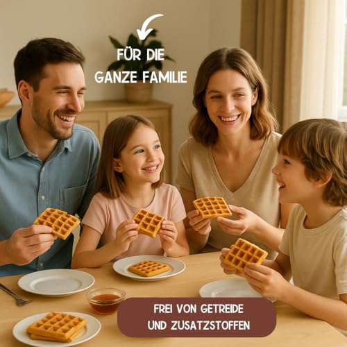 Ruut Glutenfreie Backmischung - Waffeln & Pfannkuchen | Ohne Zusatzstoffe, Paleo, glutenfrei, getreidefrei, laktosefrei | Für Waffeln, Pancakes, Pfannkuchen & Crêpes (910g)