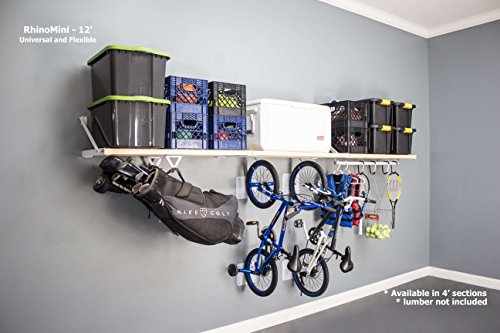 DIY RhinoMini Universal Shelf Kits for Garages & Other Applications (12' Length; 20" Width) - Thumbnail 3