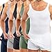 Produktbild HERMKO 3007 extralanges Herren Unterhemd (+10 cm) Tank Top aus 100% Bio Baumwolle Größe 4-12, Größe:D 10 = EU 4XL, Farbe:Olive