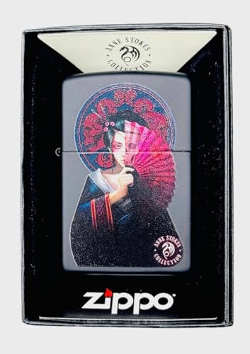 Encendedor Zippo Negro Mate Ligero Retro miniatura 3