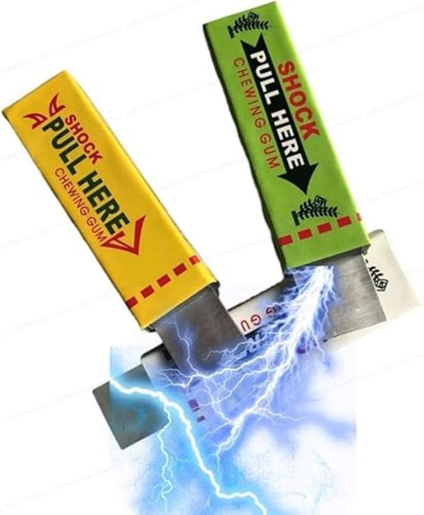 Image of SHAKTISM Electric Shocking Prank Toy - Funny Shock Gag for April Fool, Magic Trick Joke Toy, Novelty Gift for Friends, Party Trick Toy for Kids & Adults (Chewing-Gum)