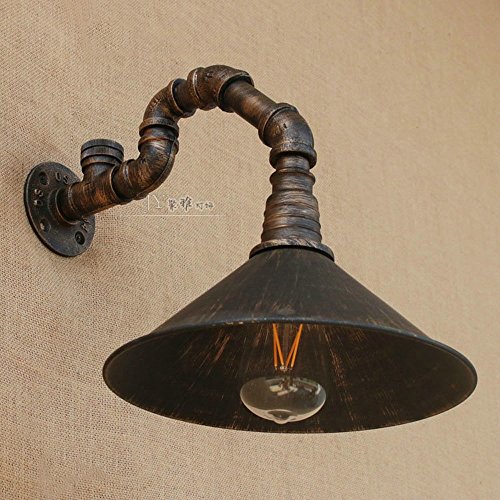 He-shop Wall lamp, Wall Sconce V-intage Metal Wall Lamp Water Pipe Light Wall Lamp E-dison Retro Steampunk Industrial Decoration Lighting,Indoor Wall Light steampunk buy now online