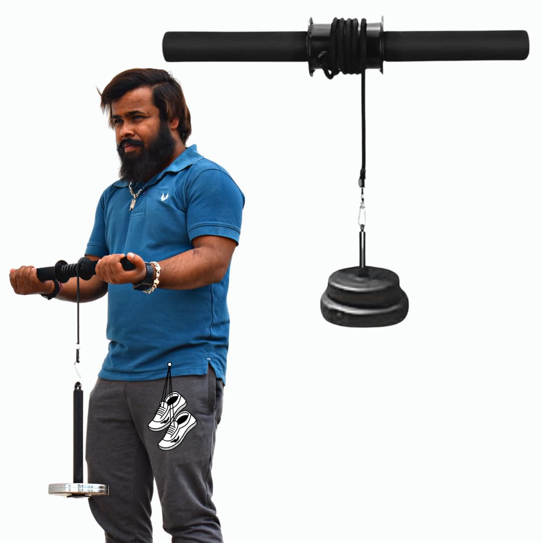FIRE FITNESS wrist rollerForearm Blaster with Anti-Slip metal Handle and weight Loading Pin for Hand Exercise, Muscle Strengthening weight capacity 100kg (B0CRYXZL5K) Amazon Price History, Amazon Price Tracker