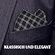 DHSUN Stofftaschentücher herren Herrentaschentücher aus Baumwolle,einstecktuch 6er Pack Klassische taschentücher stoff herren mit Karomuster, vielseitig einsetzbar taschentücher herren 43 * 43cm