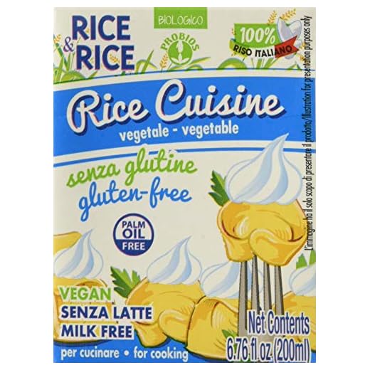 Probios Rice Cuisine Crema Vegetale Panna di Riso - 24 confezioni da 200 ml