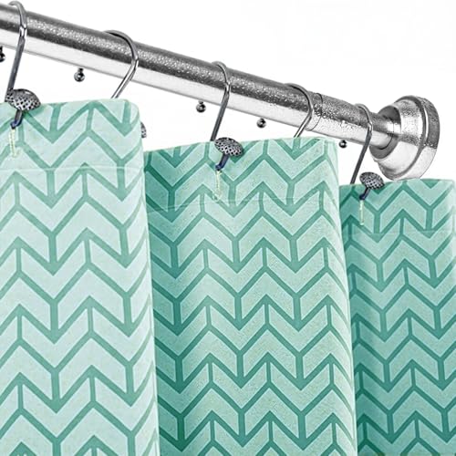 Image of Umimile Shower Curtain Rod, 1 Inch Diameter Adjustable Spring Tension Curtain Rod, 304 Stainless Steel Shower Rod for Bathroom, Windows, Never Rust Non-Slip (Stainless Steel, 42-70 inch)