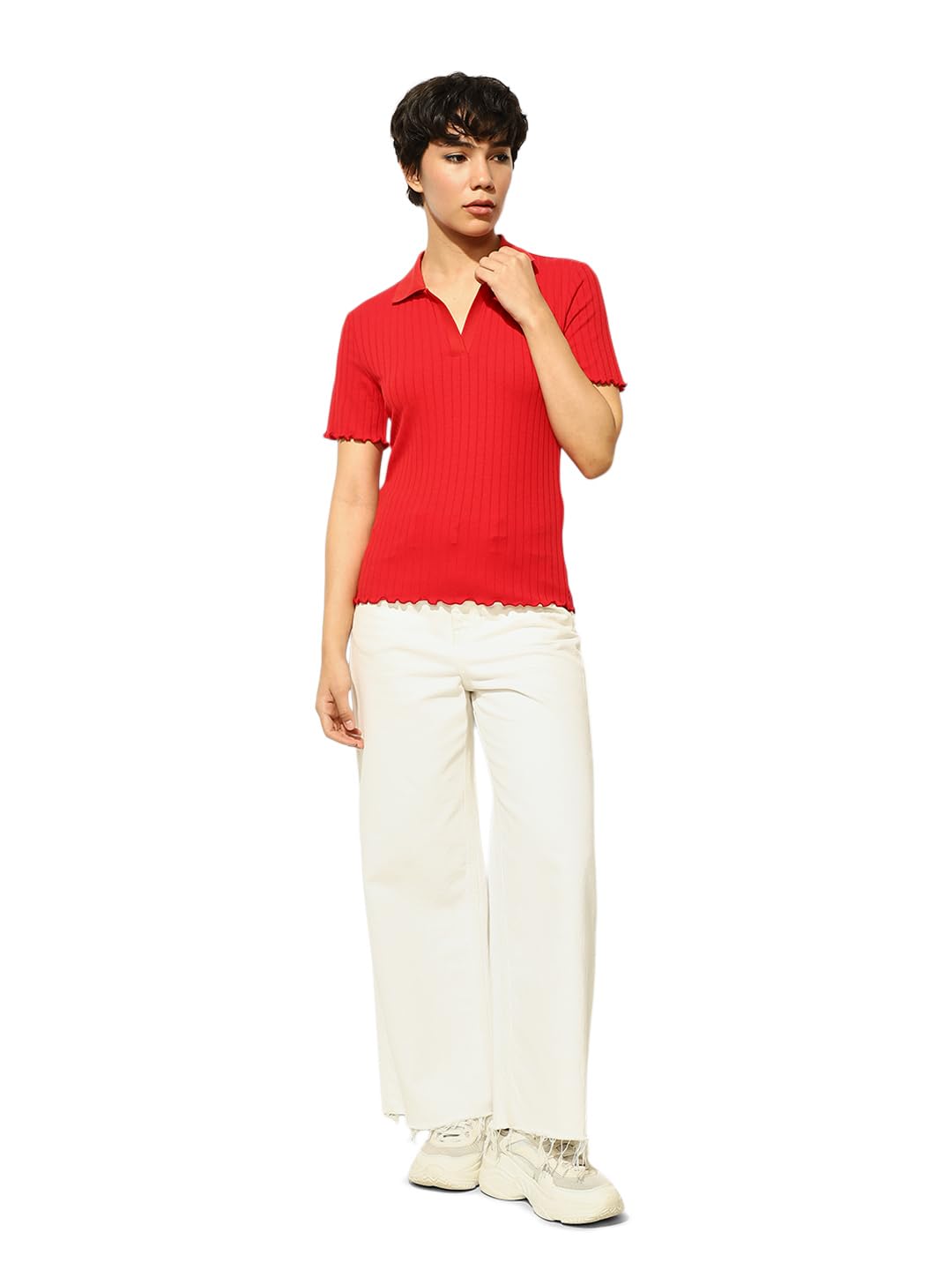 only Women's Regular Fit T-Shirt-picture-31