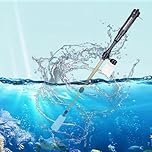 Electric Fish Tank Vacuum Cleaner,Aquarium Gravel Cleaner,Telescopic Multipurpose Aquarium Gravel Sand Washer, Battery Powered Syphon Operated Water Filter Cleaner for Fish Tanks