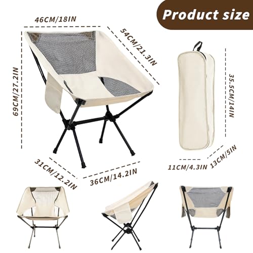 Chaise camping pliante et ultra légère modèle B pour plage - 4
