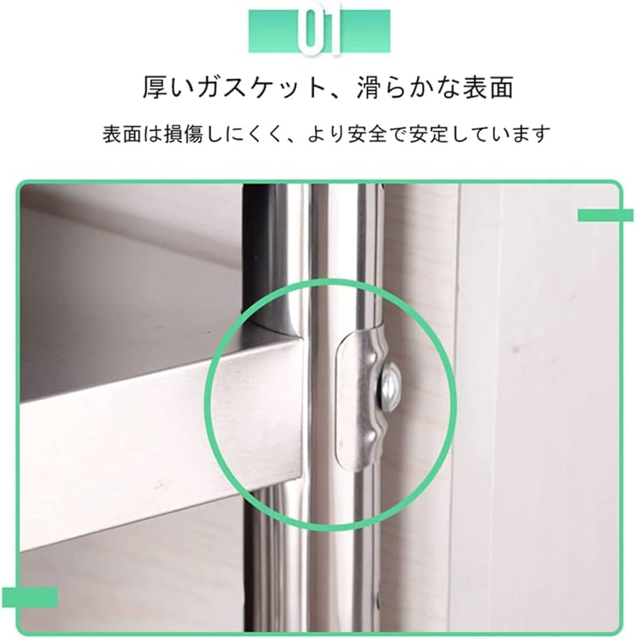 Amazon.co.jp: 作業台 ワークベンチ ステンレス 3段 キッチン