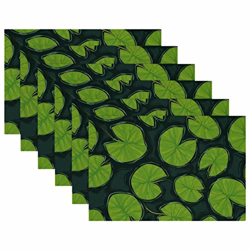Set de table facile à nettoyer Lily Pad lot de 4 pour protéger la table - 6