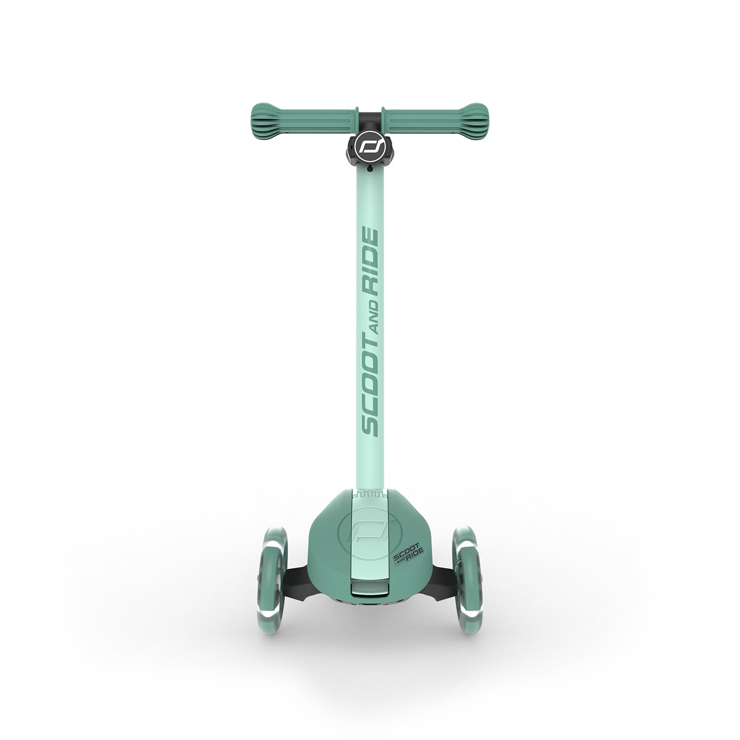 Scoot & Ride Highwaykick 3S Monopattino per bambini a partire dai 3 anni in su, regolabile in altezza, 2 volte, sterzo a LED, pieghevole, per bambini, 96-130 cm