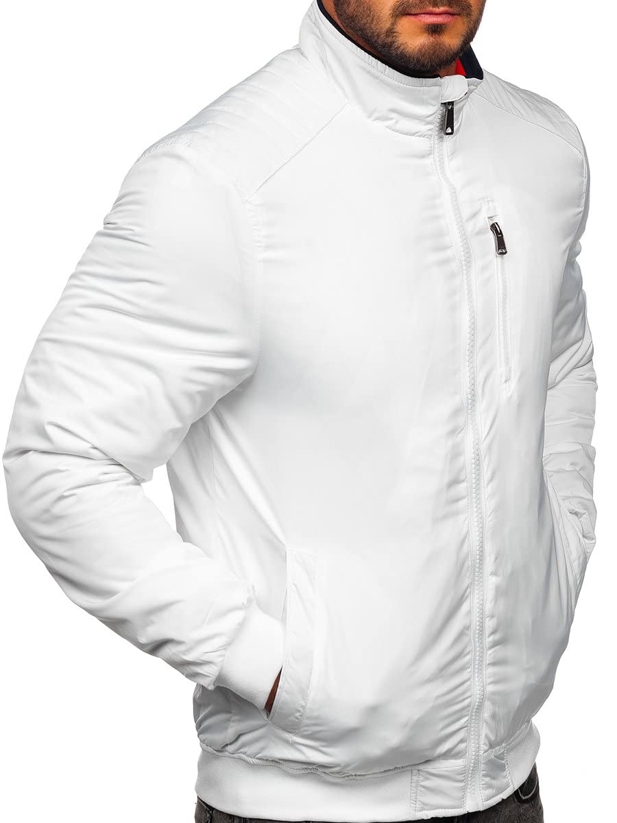 BOLF Homme Veste de transition ? capuche Imperméable Blouson zippé Fonctionnel Coupe-vent Étanche Sport de Trekking Respirant Outdoor Style 4D4